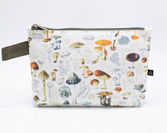 Woodland Mushrooms Pencil Bag | Biology, Botany, Mushrooms, Toiletry Bag, Makeup Bag, Travel Bag, Pencil Case, College Student Gift