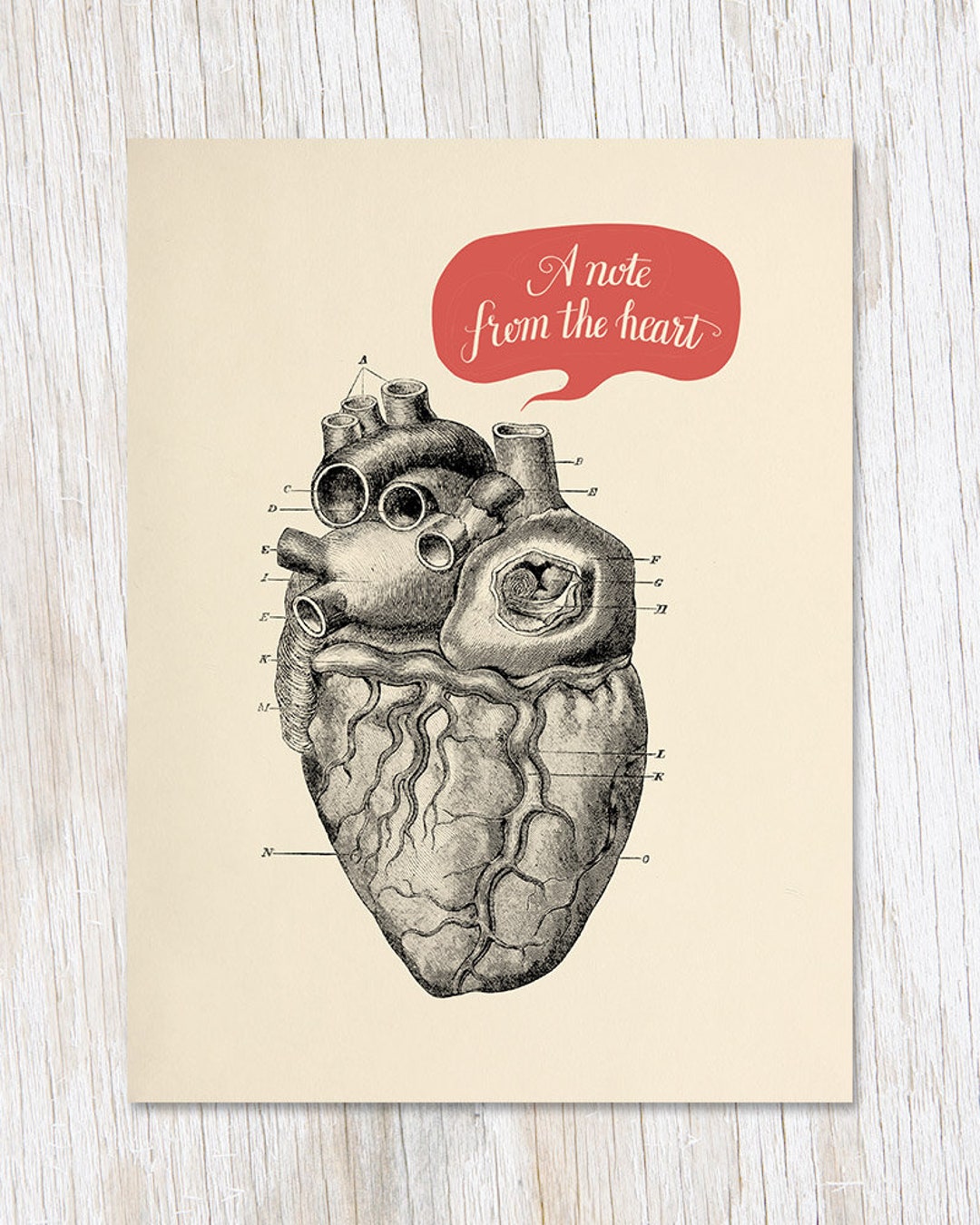 A Note From the Heart Love Card Human Biology Gift, Biology Gifts ...