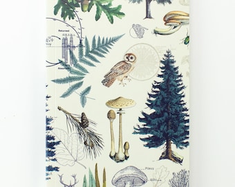 Forest Yearly Planner - Scheduler | Recycled Notebook, Course Planner, Nature Calendar, Nature Journal, Biology Gifts
