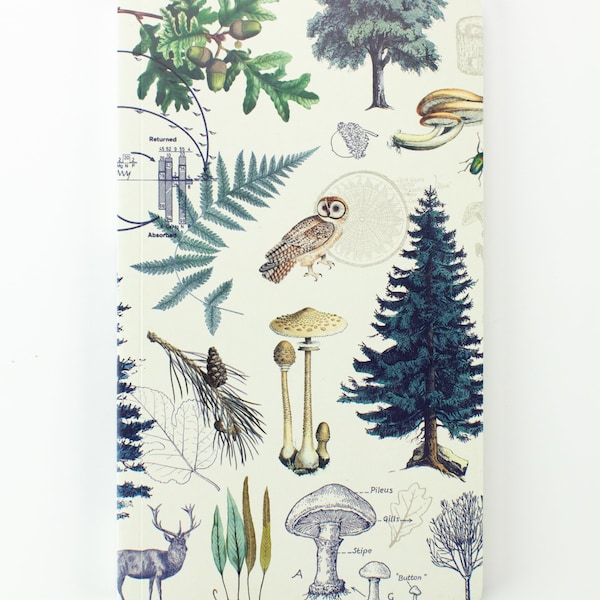 Forest Yearly Planner - Scheduler | Recycled Notebook, Course Planner, Nature Calendar, Nature Journal, Biology Gifts