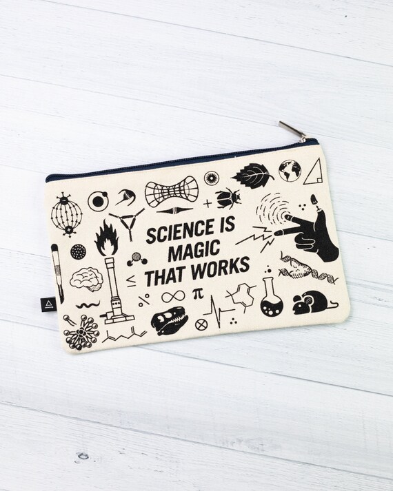 Science teacher pencil case Scientist gift Science teacher gift Periodic table pouch Teacher pouch Science teacher zipper pouch