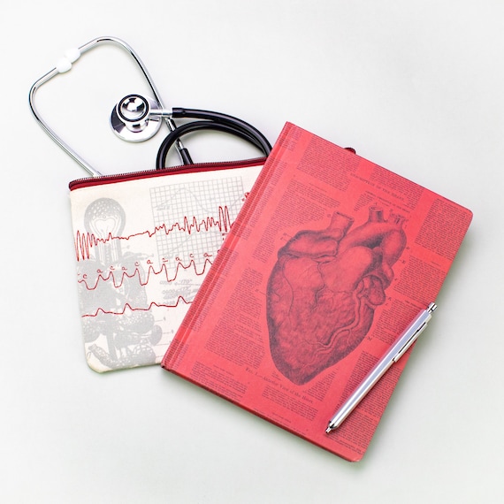 Anatomical Heart Hardcover Notebook Medicine Gift, Pharmacist Gift, Medical  Student Gift, Dream Journal, Graph Paper Notebook 