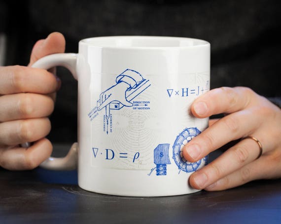 Electromagnetism Mug 20 Oz Physics Gift, Electrical Engineer, Science Mug,  Programmer Gift 