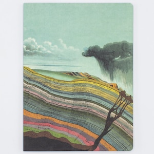Cuaderno de tapa blanda / geólogo de geología de la Tierra, regalo de geología, cuaderno de ciencias, regalo de profesor de ciencias, cuaderno reciclado