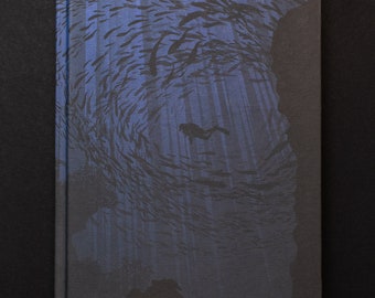 Under the Waves Black Paper Notebook | Dark Matter, Science Notebook, Biology Gifts