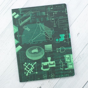 Electronic Engineering Notebook | Dot Grid Journal, Recycled Notebook, Programmer Gift