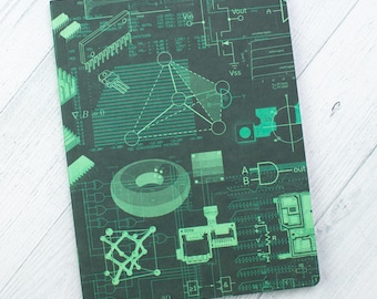 Electronic Engineering Notebook | Dot Grid Journal, Recycled Notebook, Programmer Gift