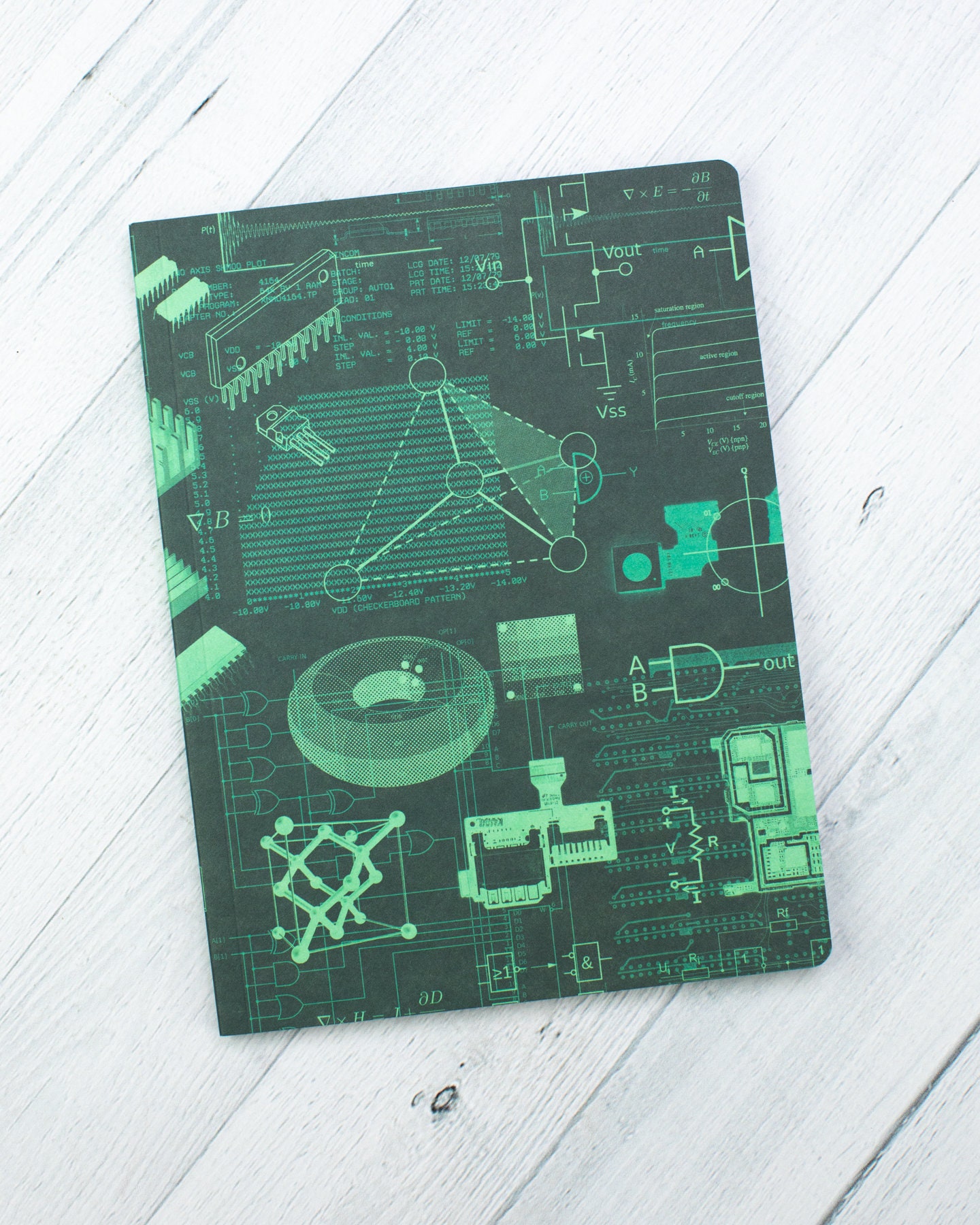 Electronic Engineering Notebook | Dot Grid Journal, Recycled Notebook ...