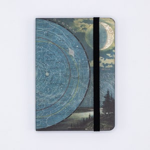 Cuaderno de bolsillo de carta estelar - Regalos de tapa blanda / astronomía, Astrofísica, Cuaderno diminuto, Notas de campo