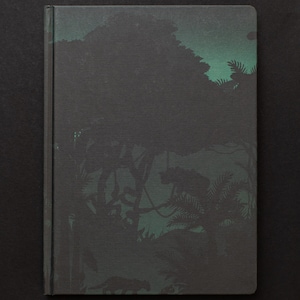 Nightfall in the Jungle Black Paper Notebook | Dark Matter, Science Notebook, Biology Gifts
