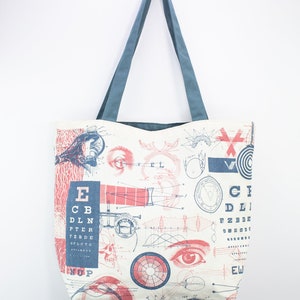 Optics Sight Tote Bag Reversible Tote, Science Tote Bag, Physics Gift ...