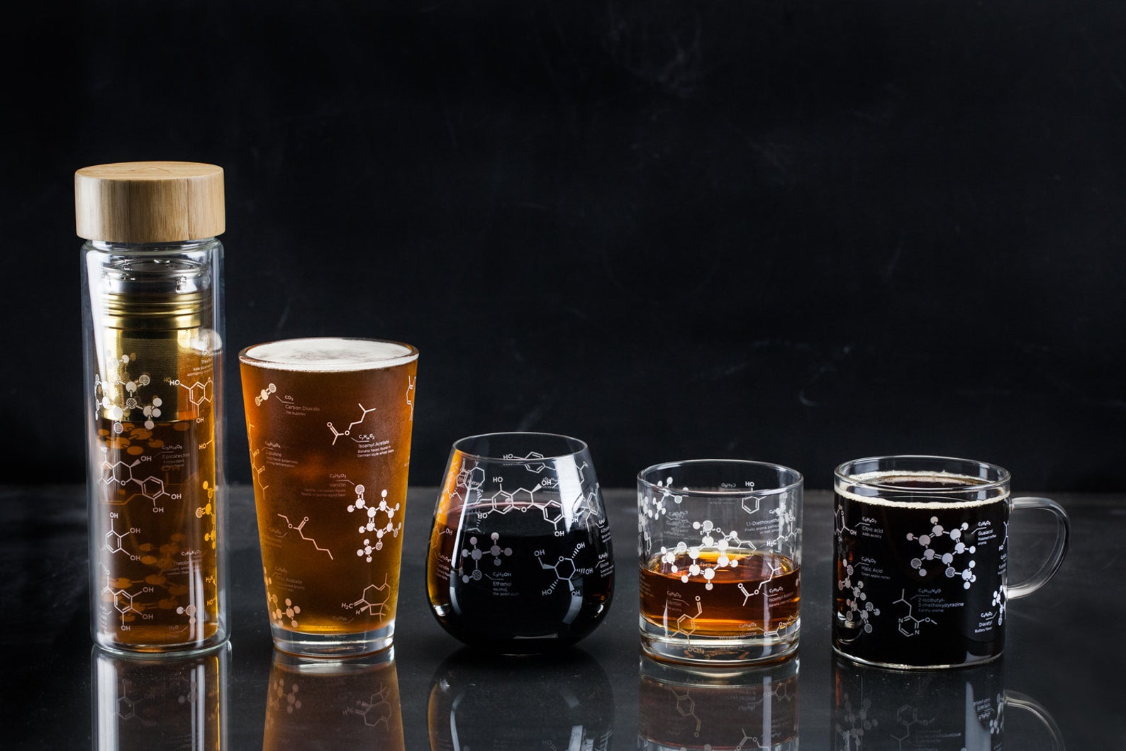 Night Sky Print Wine Glass Set Science Wine Glass Space Etsy