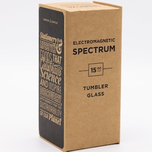 Electromagnetic Spectrum Tumbler Glass Physics Gift image 3