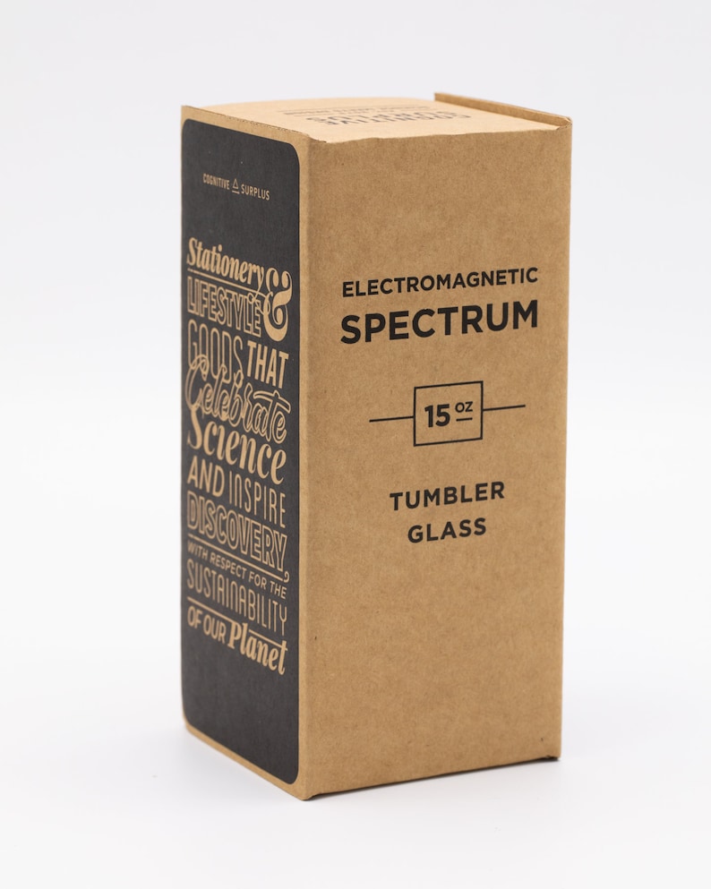 Electromagnetic Spectrum Tumbler Glass Physics Gift image 3