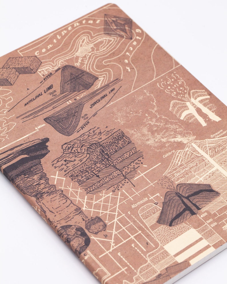Geology Notebook Recycled Notebook Graph Paper Journal Etsy