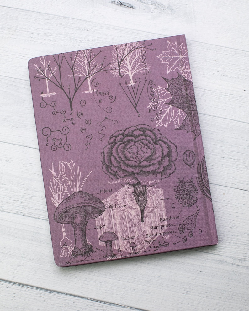 Tree Notebook Hardcover Hiking Journal, Eco Journal, Dot Grid Journal, Travel Journal image 2