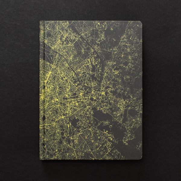 Paris by Night Black Paper Notebook | Paris by Night Dark Matter