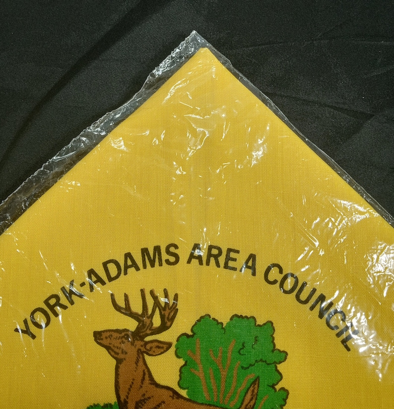 Vintage Boy Scout Neckerchief York Adams Area Council Camp Tuckahoe NOS