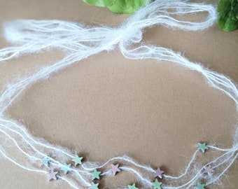Star Headband Newborn Headband Tieback Headband Mohair Headband Yarn Headband Twinkle Theme Headband