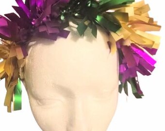 Mardi Gras-paradhårband Huvudband Mardi Gras glitterhårband Snabb frakt Louisiana Mardi Gras grupphuvudband Parad Mardi Gras glänsande