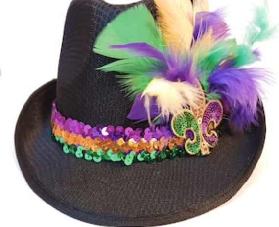 Mardi Gras Fedora Mardi Gras Hat Mardi Gras Float Rider Mardi Gras Parade Mardi Gras Cruise Krewe Mardi Gras Cruise NOLA New Orleans