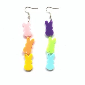 Easter Earrings Rabbit Earrings Spring Earrings Easter Bunny