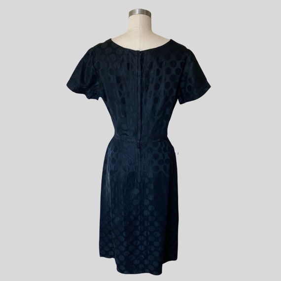 L'aiglon Vintage 1950s Polka Dot Black Dress Wigg… - image 4