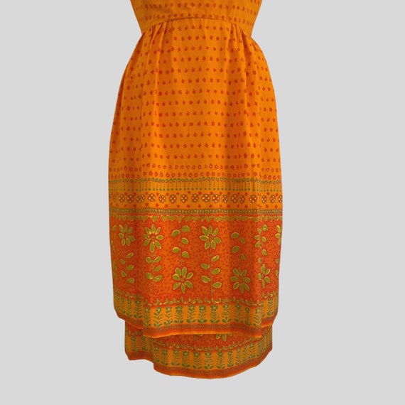 Vintage 50s 60s Orange Dress Mr. Mort Shift Wiggl… - image 2