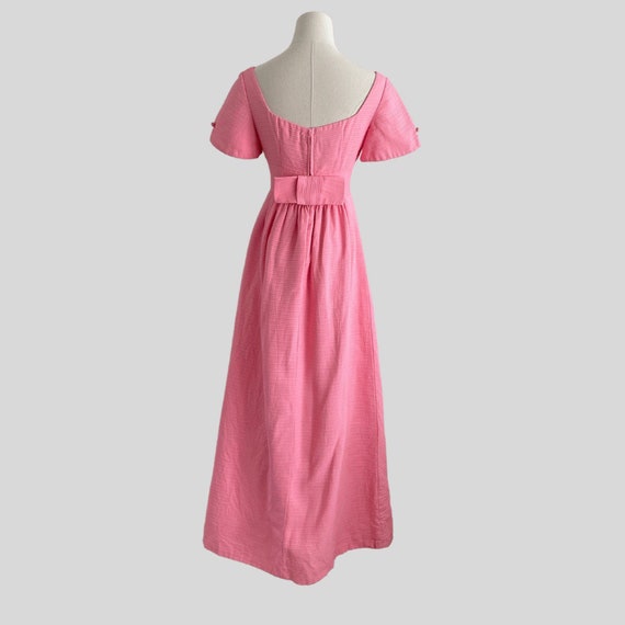 Vintage 60s Lorrie Deb Dress Pink Mod Maxi  Holid… - image 3