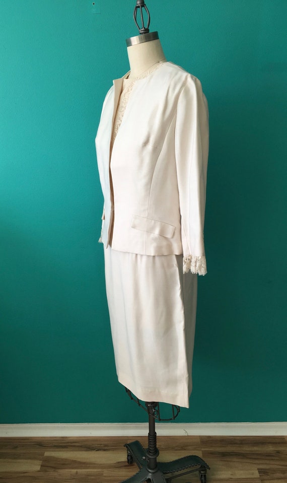 3 Piece Vintage 1960s Carol Craig Skirt Suit Ivor… - image 2