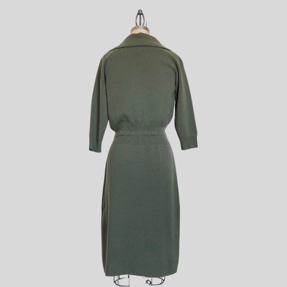 Bill Blass Cashmere Vintage 90s Army Olive Green … - image 5