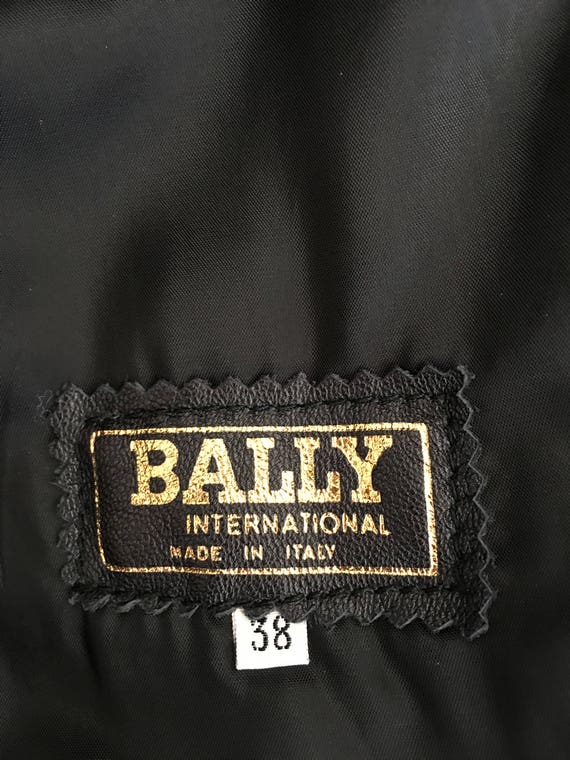 Bally International Italy Vintage 80s 90s Black L… - image 4