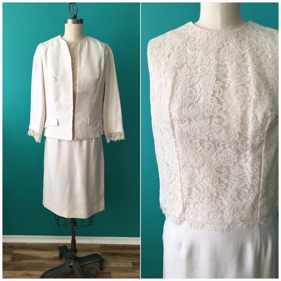 SALE Vintage 1960s Carol Craig Three Piece Skirt S
