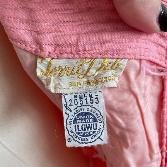 Vintage 60s Lorrie Deb Dress Pink Mod Maxi  Holid… - image 4