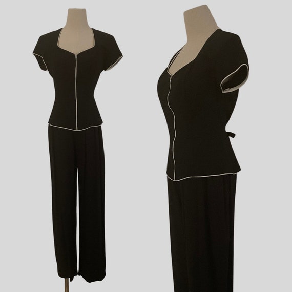 Vintage 90s Jumpsuit Black Just Choon