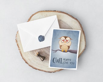 Owl always love you | postcard
