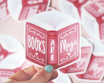 I libri sono magici | Adesivo