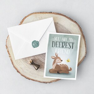 Du bist mein Deerest-Freund | Postkarte