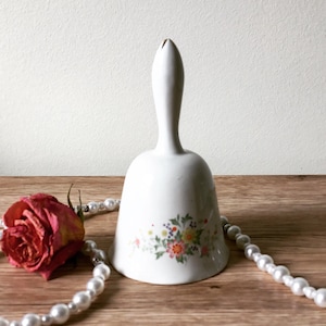 Bone China Dinner Bell with Floral Design