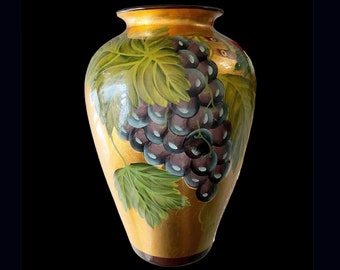 Piastrella/Pannello in ceramica di Caltagirone Uva - Ceramiche Il