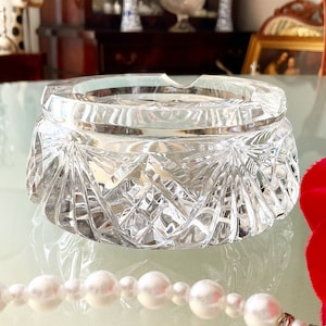 Vintage Crystal Ashtray