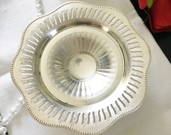 Silver Plated Small Compote Dish, Circa 1920