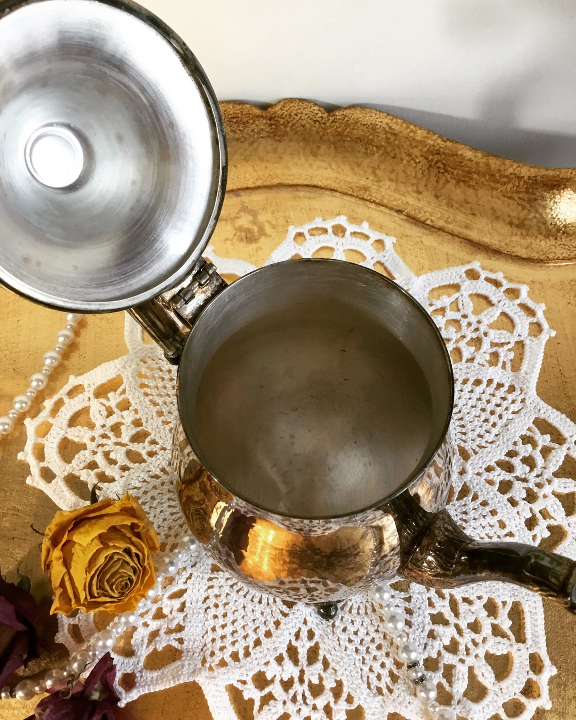 Vintage Leonard Silver Plated Teapot Etsy