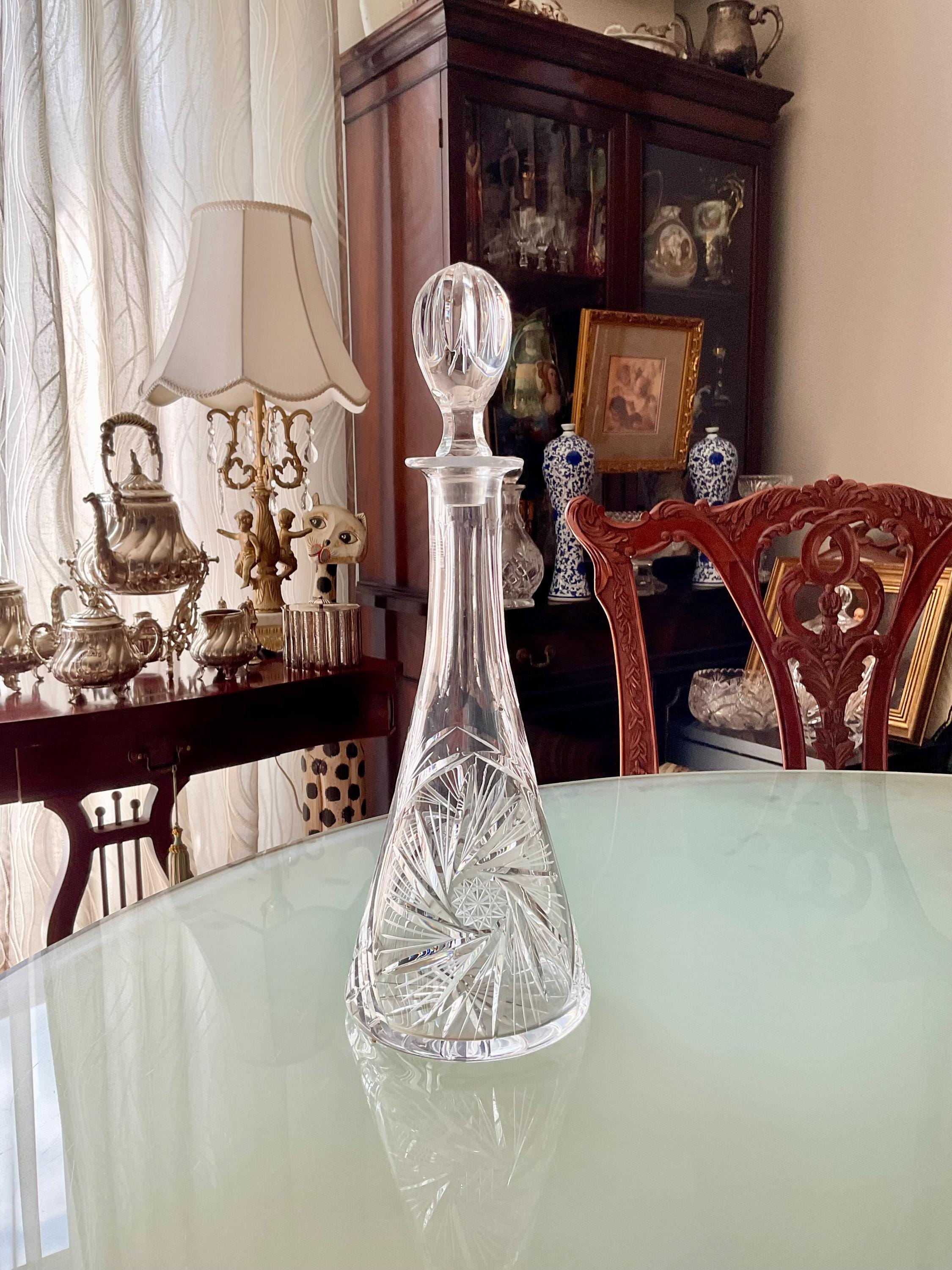 Pinwheel Crystal Decanter - Etsy Canada