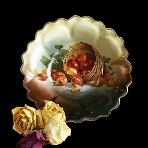 Bavaria / Austria Style Serving Bowl with Fruit Decor