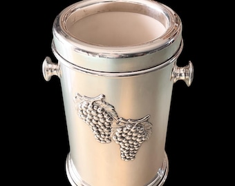Antique Silver Plated Wine Cooler, Made in Italy