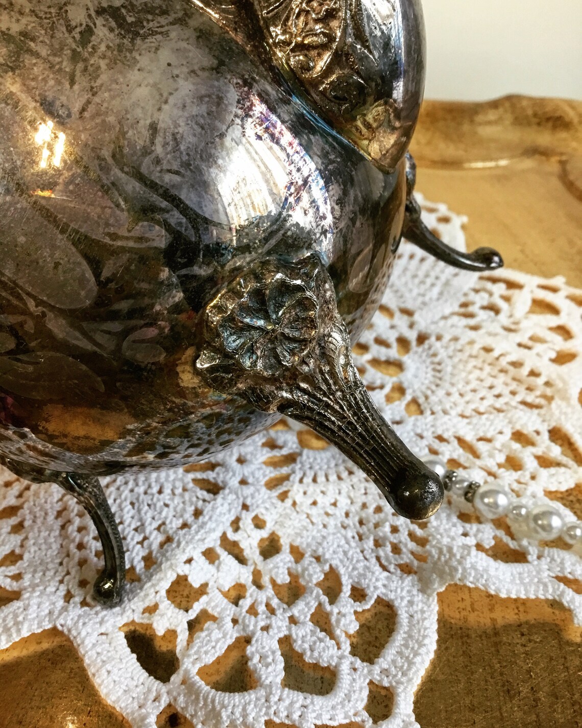 Vintage Leonard Silver Plated Teapot Etsy
