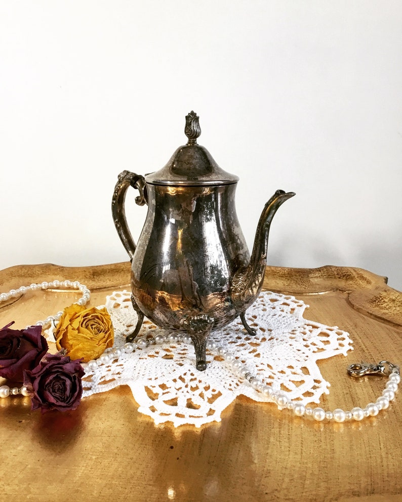 Vintage Leonard Silver Plated Teapot Etsy