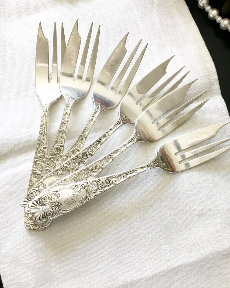 Individual Pie Forks Royal silverplated 1888 by Gorham Etsy Canada