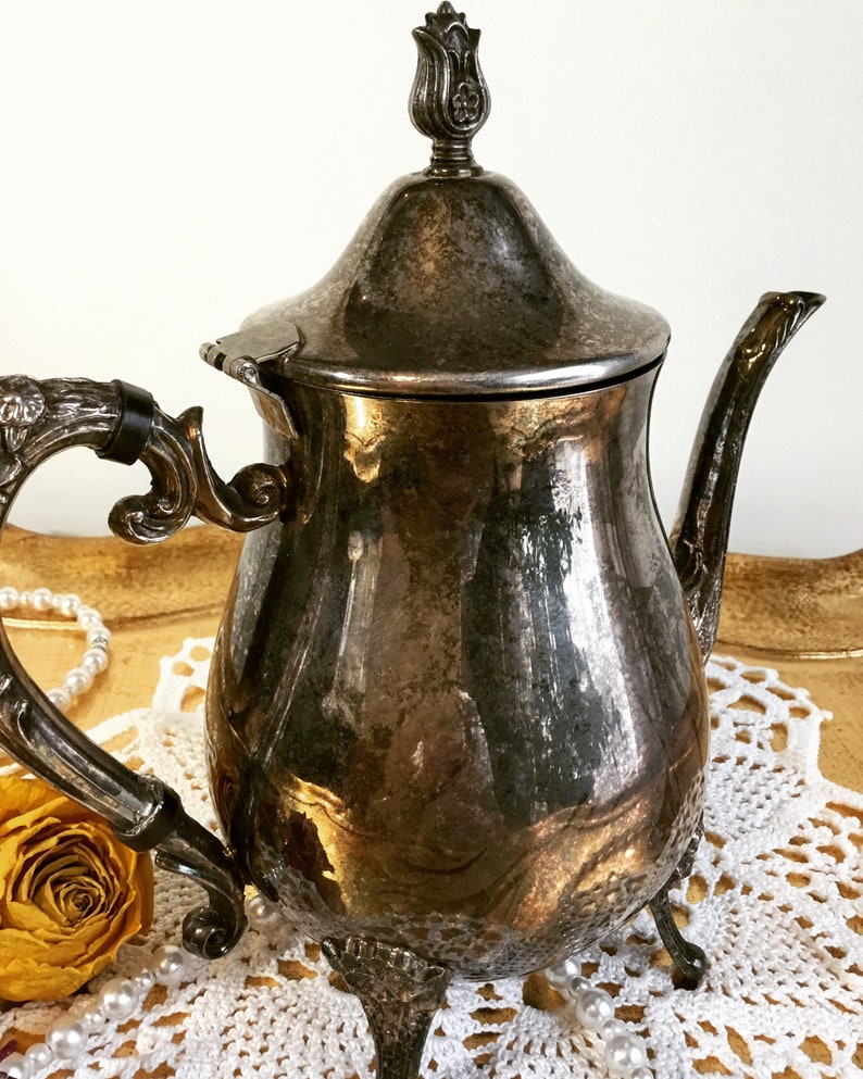 Vintage Leonard Silver Plated Teapot Etsy